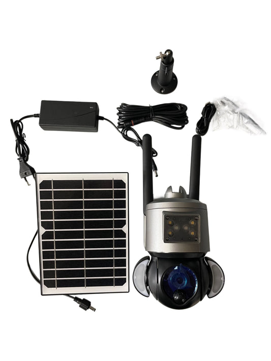 Telecamera solare con scheda sim 4g e accessori