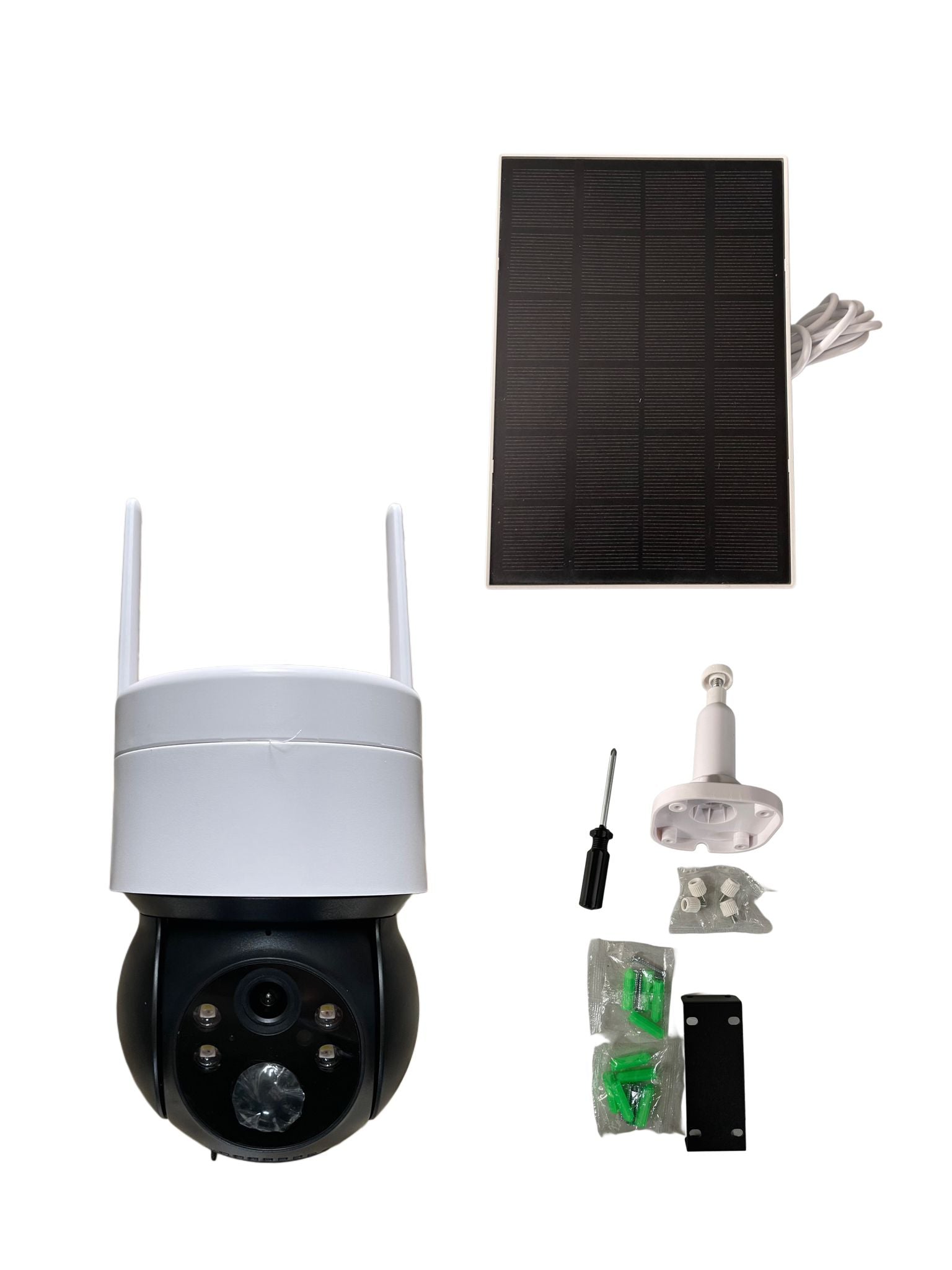TELECAMERA WIFI CON PANNELLO SOLARE E ACCESSORI