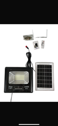FARO SOLARE IP67 100w IMPERMEABILE CON PANNELLO FOTOVOLTAICO E TELECOMANDO