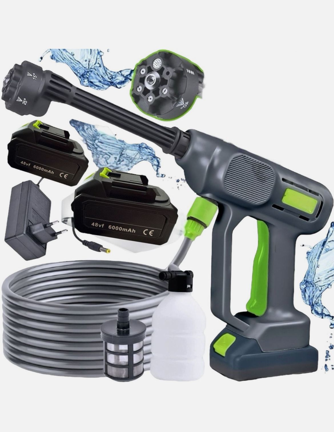 Idropulitrice a doppia batteria 48Vf alta pressione portatile lavaggio auto JT0