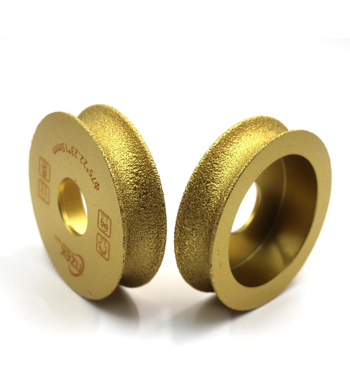 Dischi abrasivi diamantati a secco da 3 pollici per smerigliatrice angolare, disco per smerigliatrice a becco di civetta brasato sotto vuoto - per marmo, granito, porcellana, piastrelle, quarzo