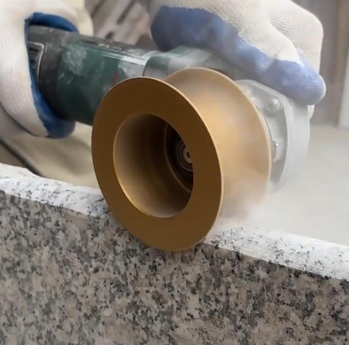 Dischi abrasivi diamantati a secco da 3 pollici per smerigliatrice angolare, disco per smerigliatrice a becco di civetta brasato sotto vuoto - per marmo, granito, porcellana, piastrelle, quarzo