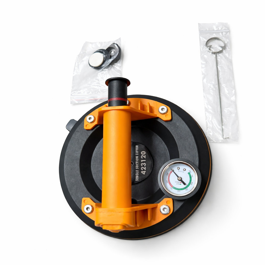 Ventosa di Sollevamento Professionale 8” 200mm con Manometro – Portata 130kg –