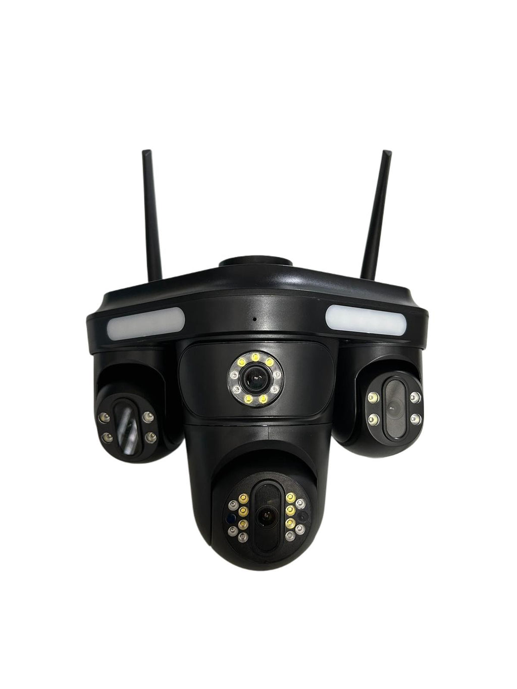 Telecamera IP WiFi 6K 12MP Esterna Tripla Lente Tre Schermi Zoom 10X Vista Panoramica Telecamera di Sicurezza PTZ Rilevamento Movimento Videosorveglianza 8MP