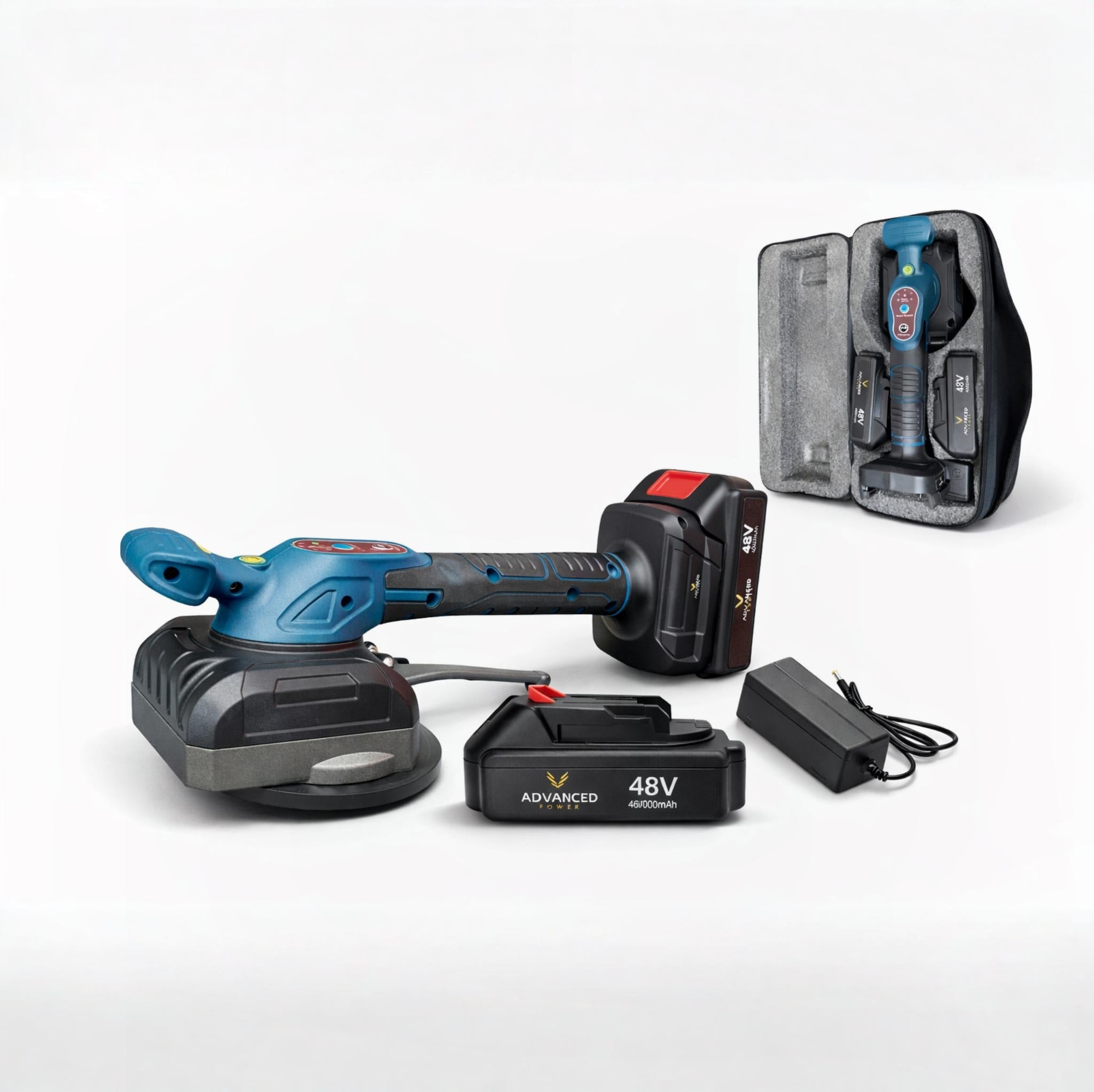 TRIS PIASTRELLISTA 2: Kit Frese a Tazza Diamantate + Livellatrice Vibrante con Ventosa 48V + Livella Laser 16 Linee 4D Autolivellante DISCO DIAMANTATO IN OMAGGIO