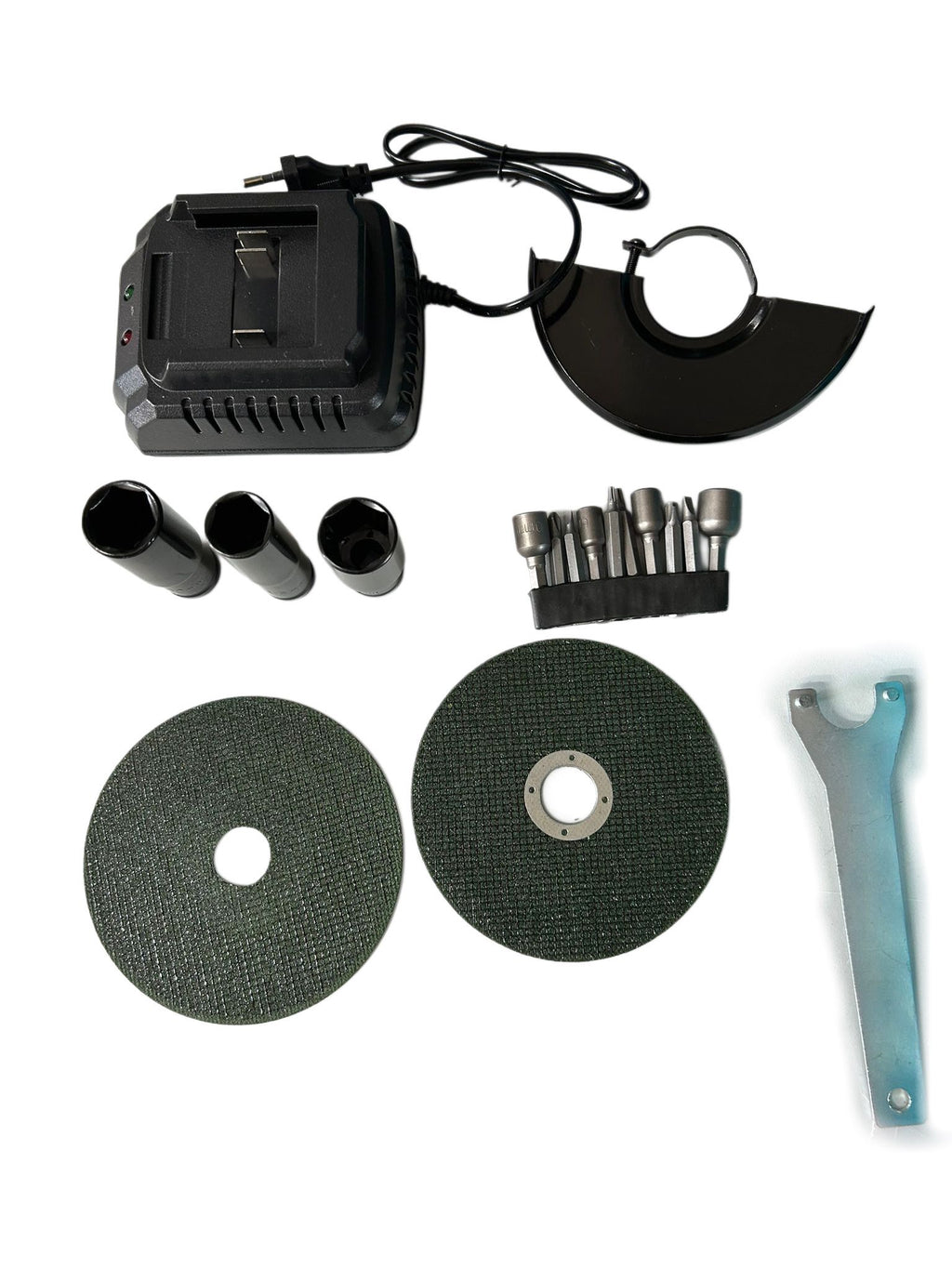 Kit 3 in 1 Trapano Avvitatore + Avvitatore a Impulsi + Smerigliatrice a Batteria A.M.C 88v
