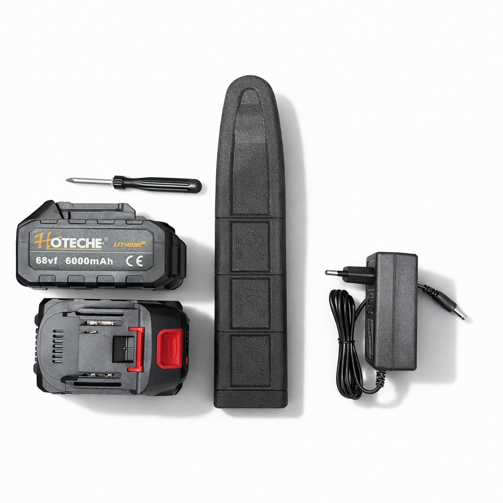 Motosega Elettrica Telescopica 12” a Batteria – Allungabile con 2 Batterie 68V 6000mAh – Potatore Professionale