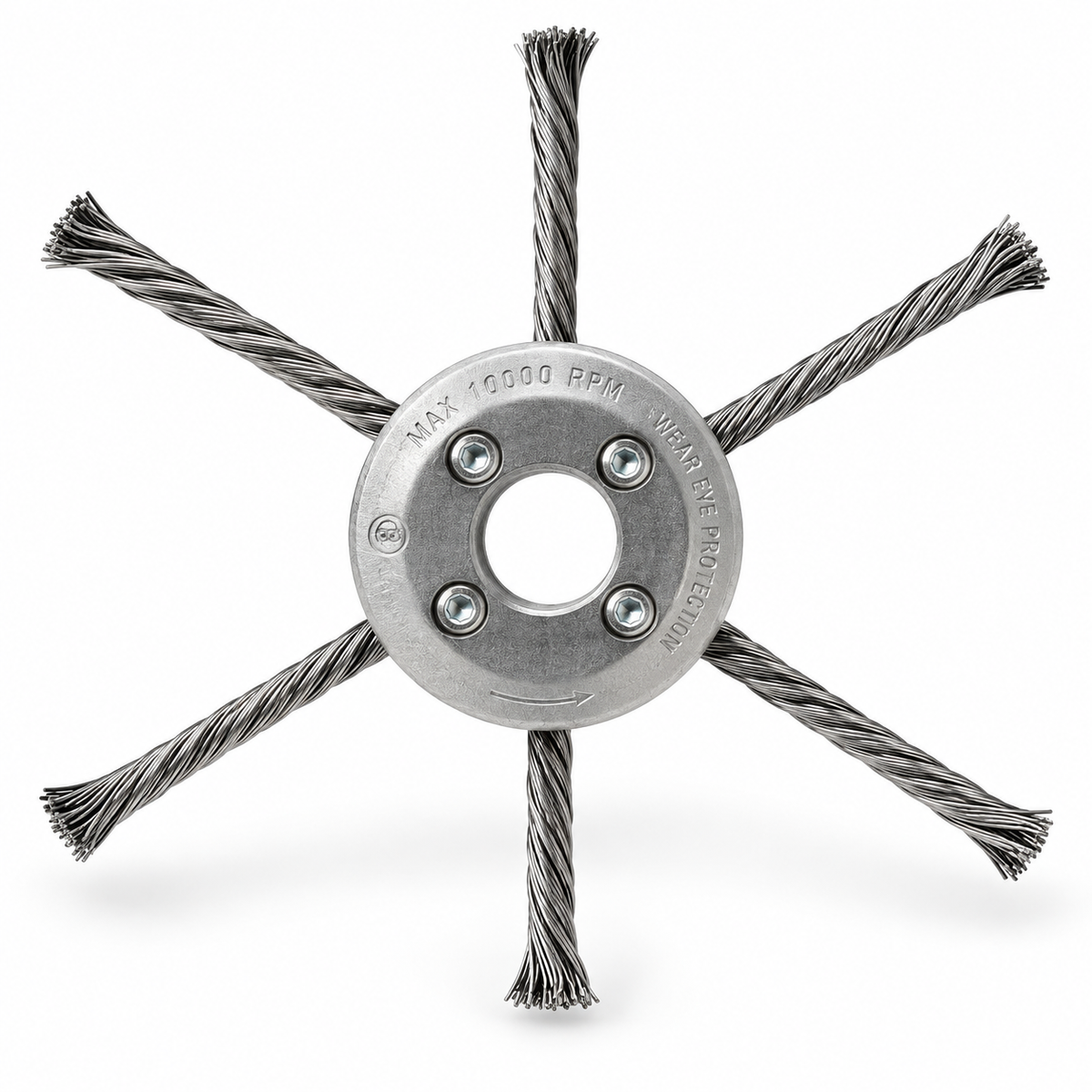 Testina a Ragno per Decespugliatore con 6 Fili Metallici Intrecciati