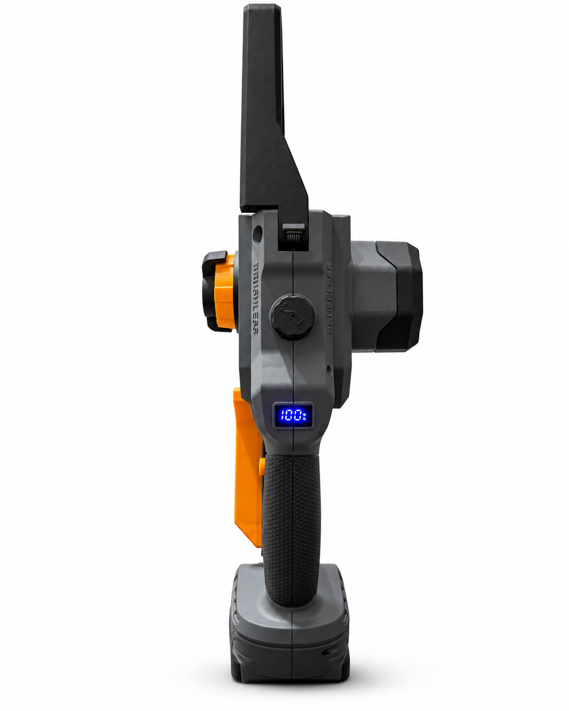 Motosega a Batteria 10 Pollici Brushless con Oleatore Automatico, Display, 2 Batterie e Caricatore