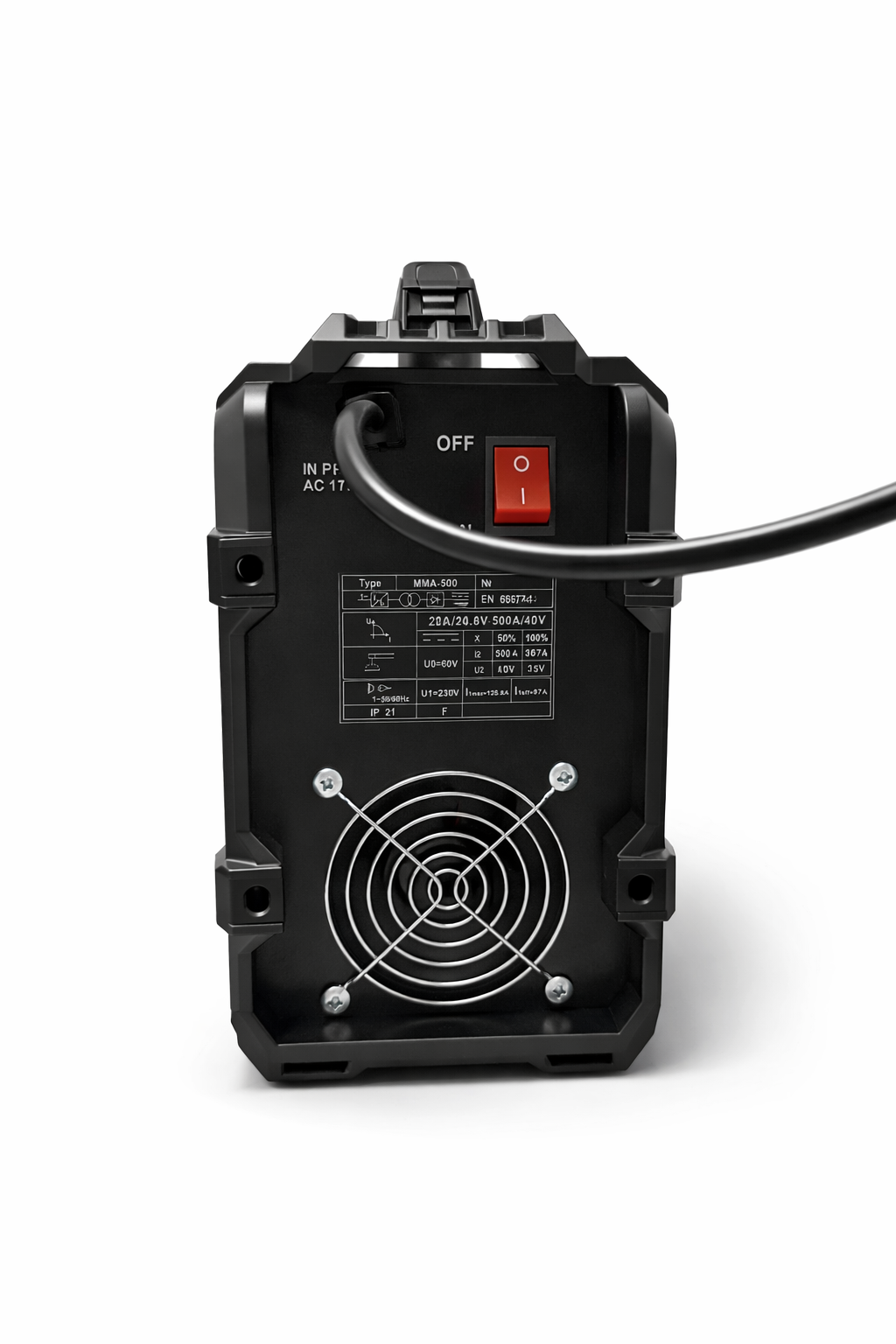 Saldatrice Inverter 500A Potente e Compatta 230V Ideale per Casa e Officina