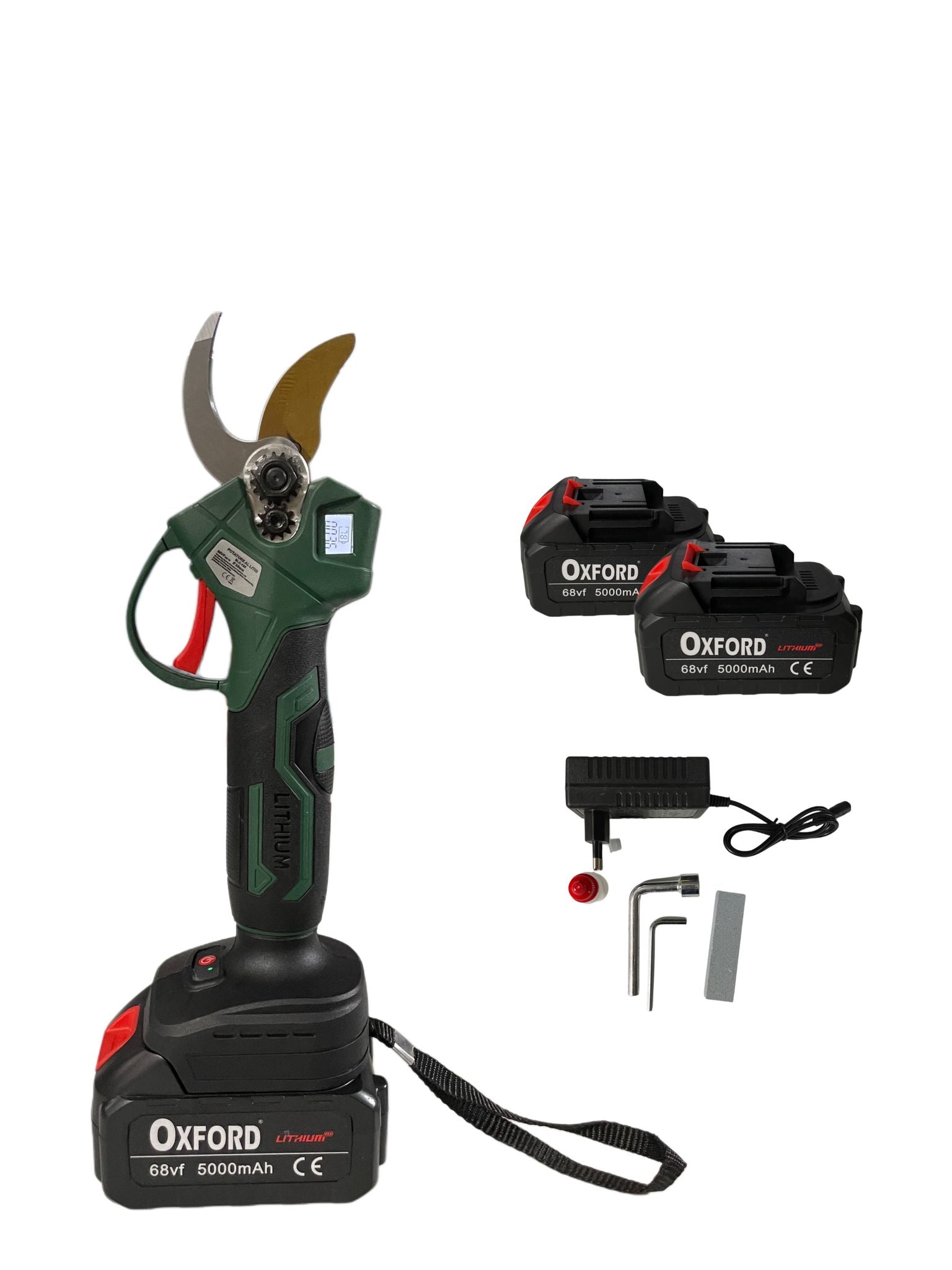 Forbice Cesoia da Potatura 35mm Display oxford a Batteria 68v 5.0AH 2 Batterie