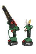 Kit Potatura Professionale 2 in 1 con Motosega 8” e Forbice Elettrica 32mm | Motore Brushless | Display Digitale | Doppia Batteria 88V 8000mAh | OLEATORE Automatico | Lama e Catena 6” in Omaggio