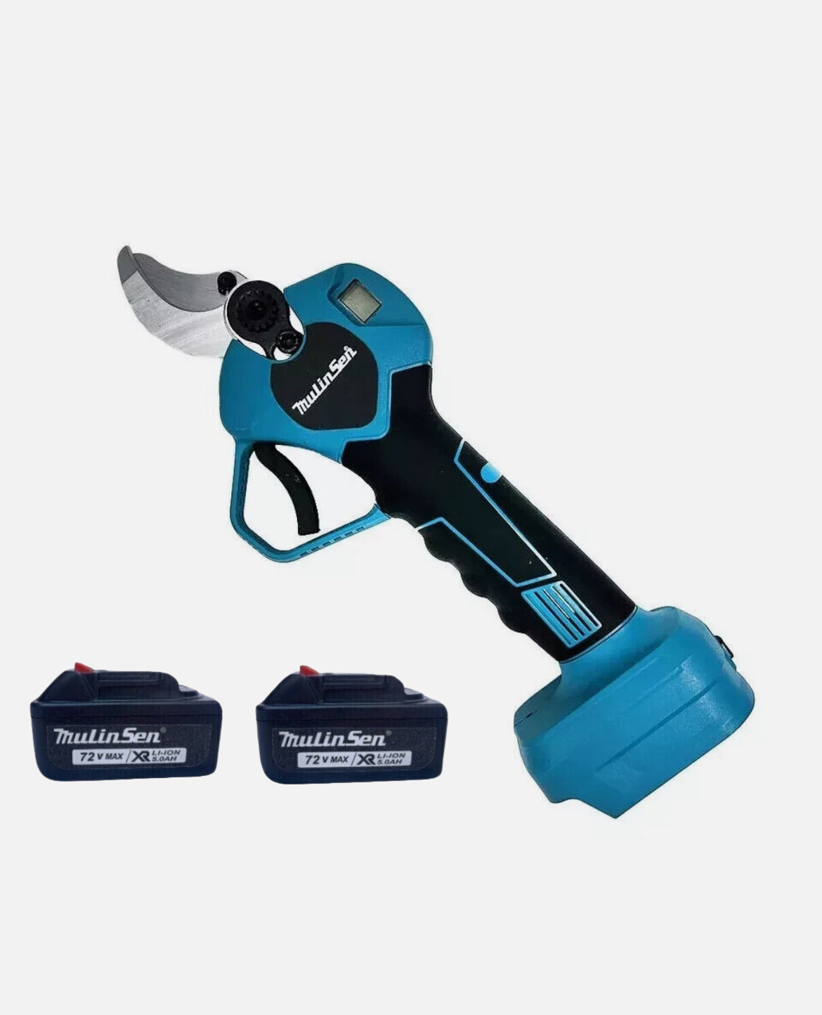 Forbice cesoia da potatura giardino elettriche da 45mm. doppia batteria 72v