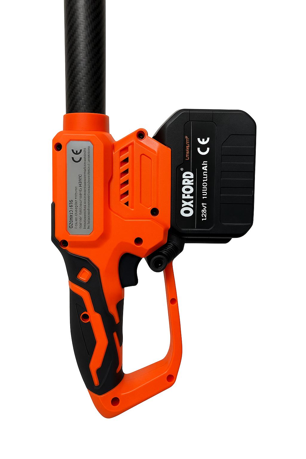 Scuotiolive SCUOTITORE Professionale Doppia Funzione a Batteria e Cavo 12V | Fibra di Carbonio Ultra Leggera | 5 Velocità Regolabili – 10000mAh + Cavo 15m + Morsetti e Caricatore Inclusi