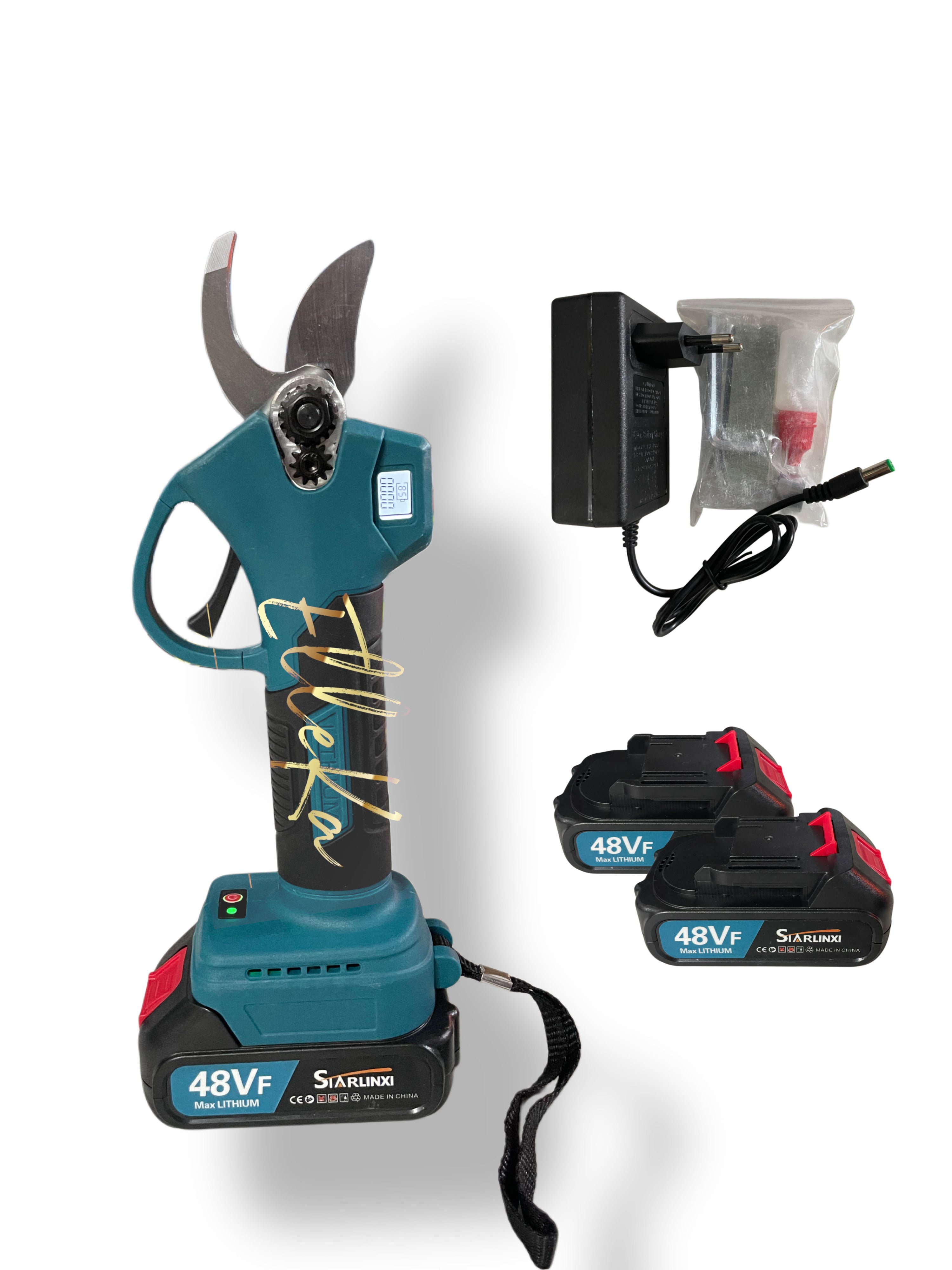 FORBICE 30mm DOPPIA BATTERIA, DOPPIA APERTURA CON LED DI CARICA E NUMERO TAGLI , ACCESSORI E VALIGETTA