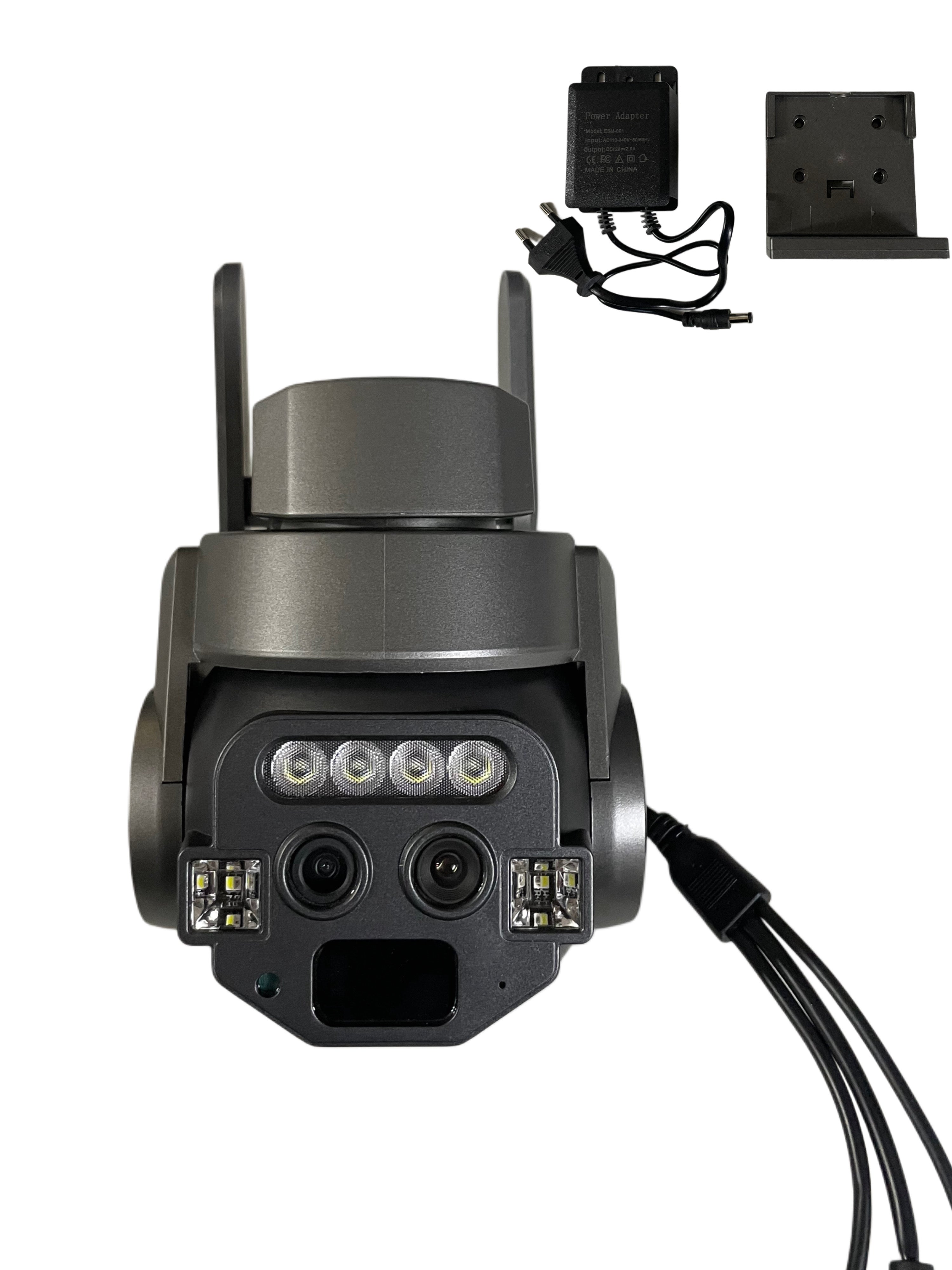 TELECAMERA SPEED DOME ZOOM 10X PTZ WIFI 6 MP DOPPIA VISIONE AUTOTRACKING