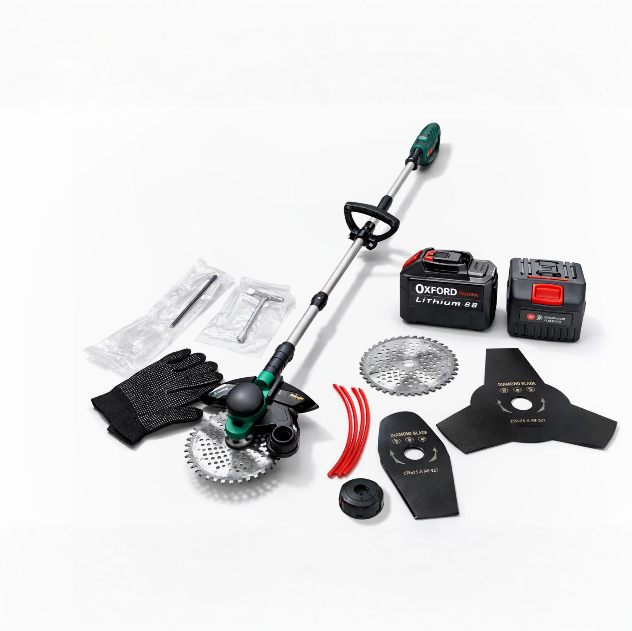 Tagliaerba Elettrico Pieghevole Brushless 2 Batterie Con Accessori