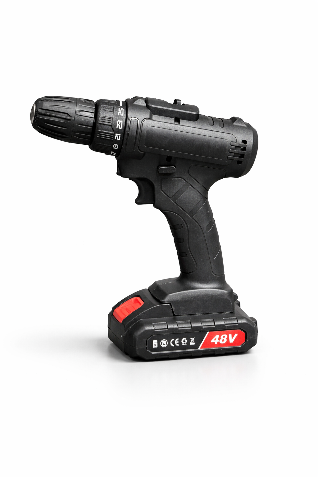 Trapano Avvitatore 48V con Valigetta Completa, 2 Batterie e Set Accessori