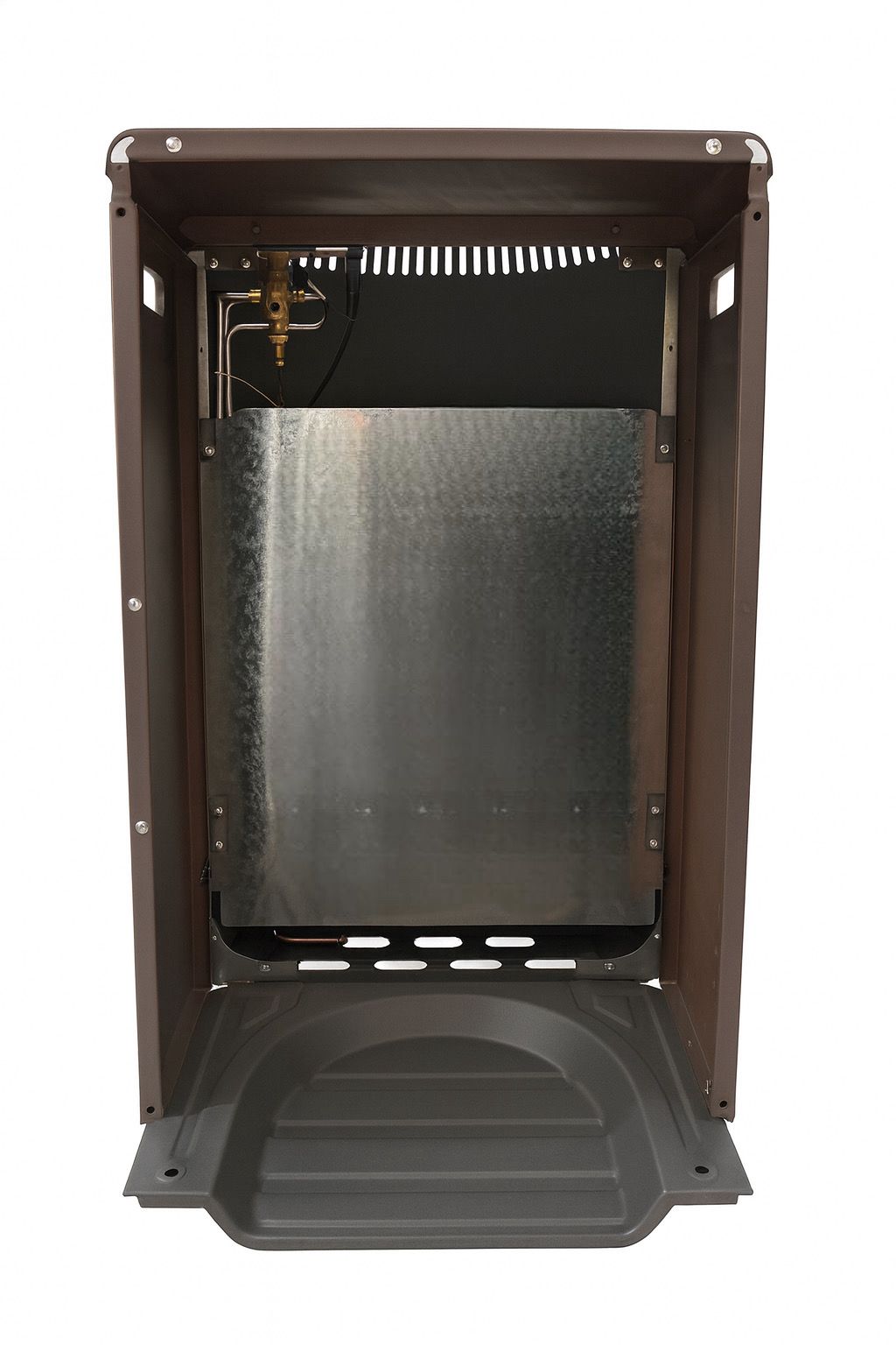 Stufa a Gas GPL a Infrarossi 4.2kW – Doppia Funzione Parete/Terra – Vano Bombola Interno + Kit Tubo e Riduttore