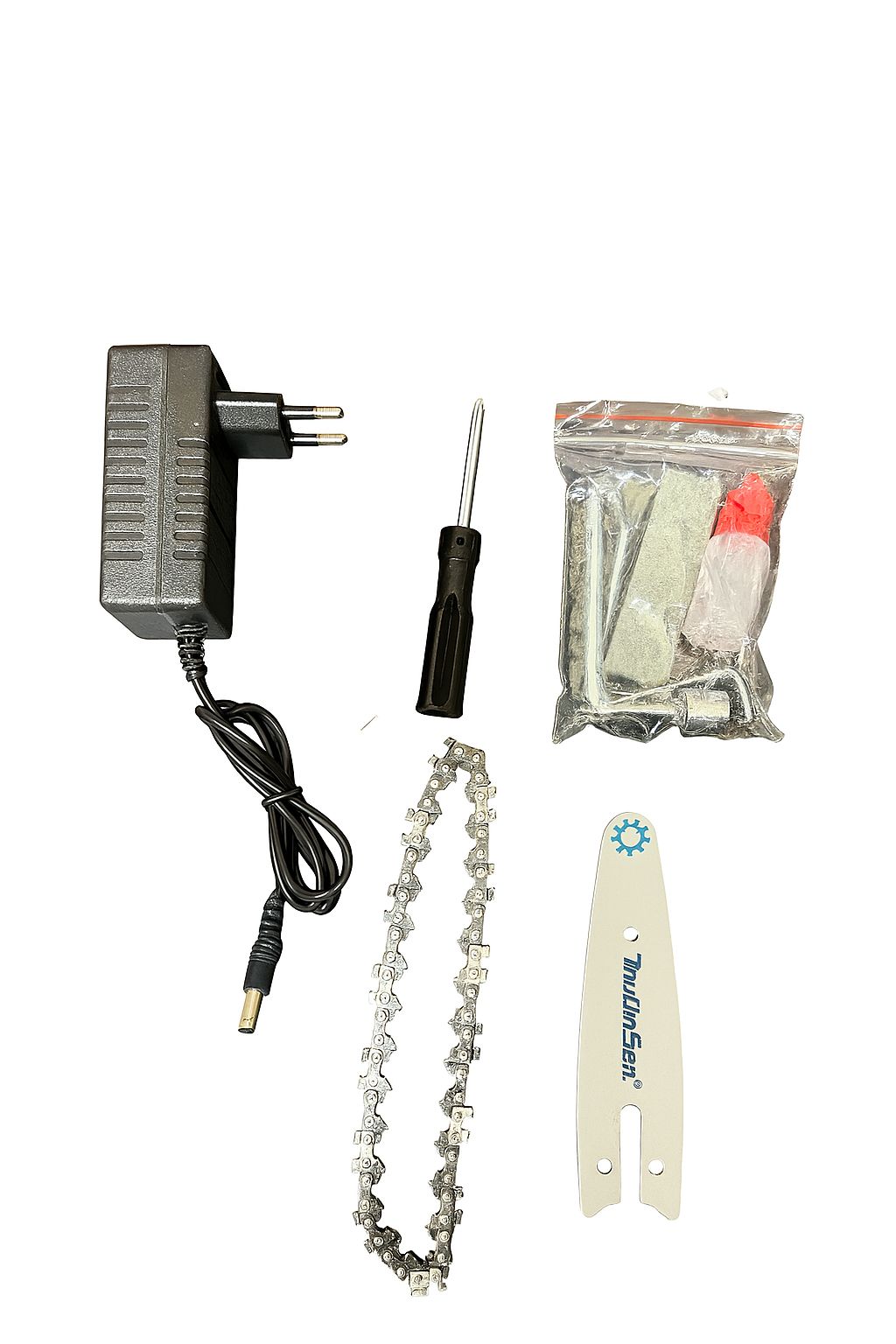 Set 2 in 1  Professionale: Motosega 6” + Lama e Catena 4” + Forbice 32mm 4 Modalità – Doppia Batteria 48V 4.0Ah – Motori Brushless + Accessori Completi