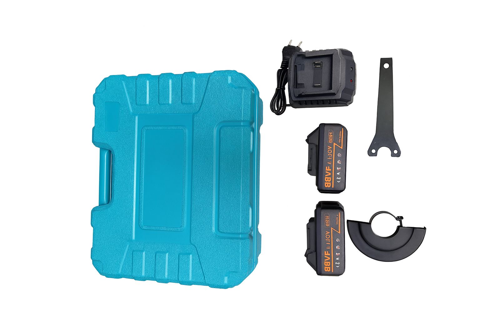 Smerigliatrice Angolare a Batteria 88V + 2 Batterie 8000mAh + Disco Ferro Omaggio | Valigetta + Caricatore | Regolazione Velocità | Flex Portatile