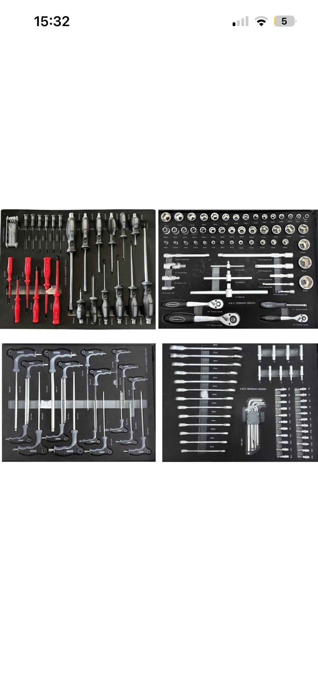 Carrello porta attrezzi con ruote completo di utensili 6 cassetti 100 pezzi