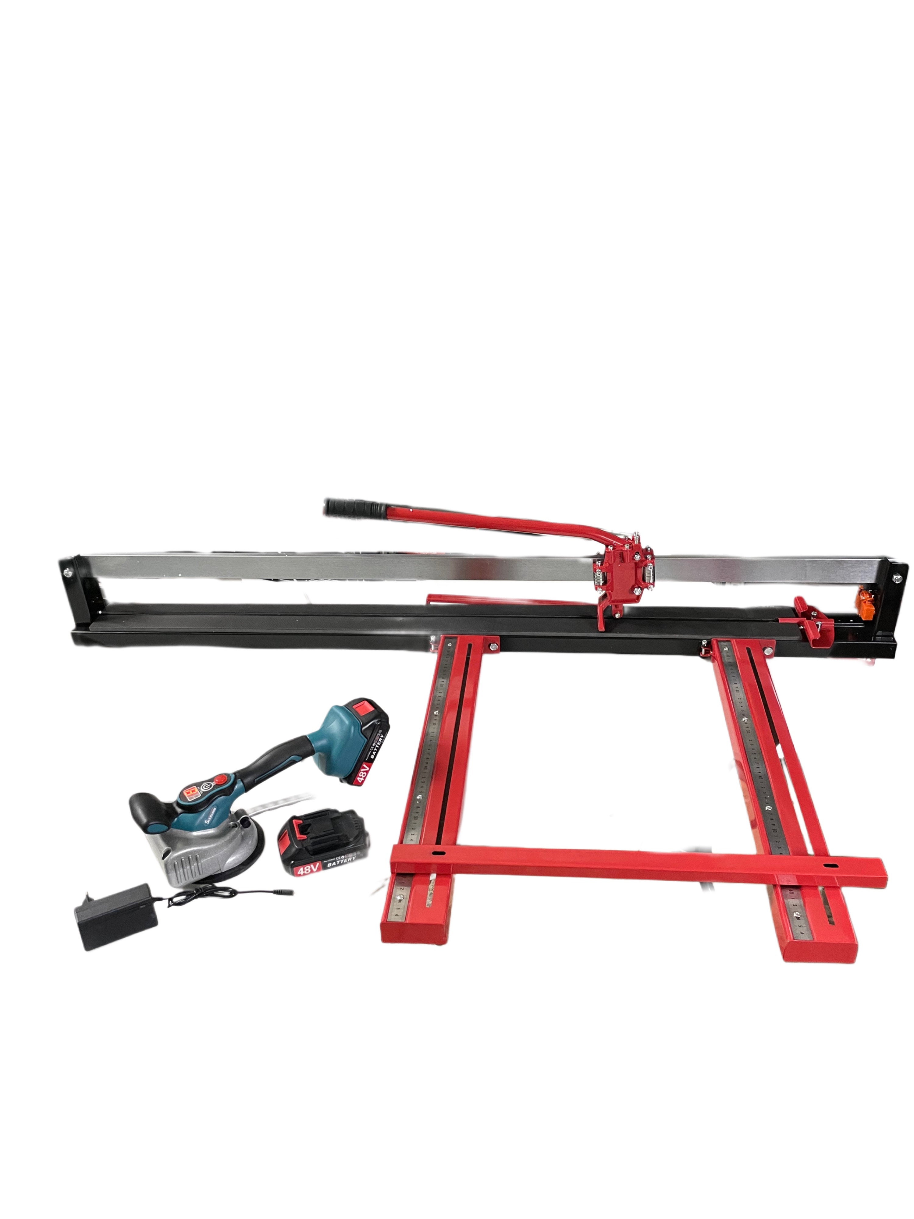 SUPER OFFERTA PIASTRELLE: Tagliapiastrelle Manuale 120cm Max taglio 1200mm Con laser Di precisione + Livellatrice Piastrellatrice Vibrante con Ventosa Per piastrelle 120cm