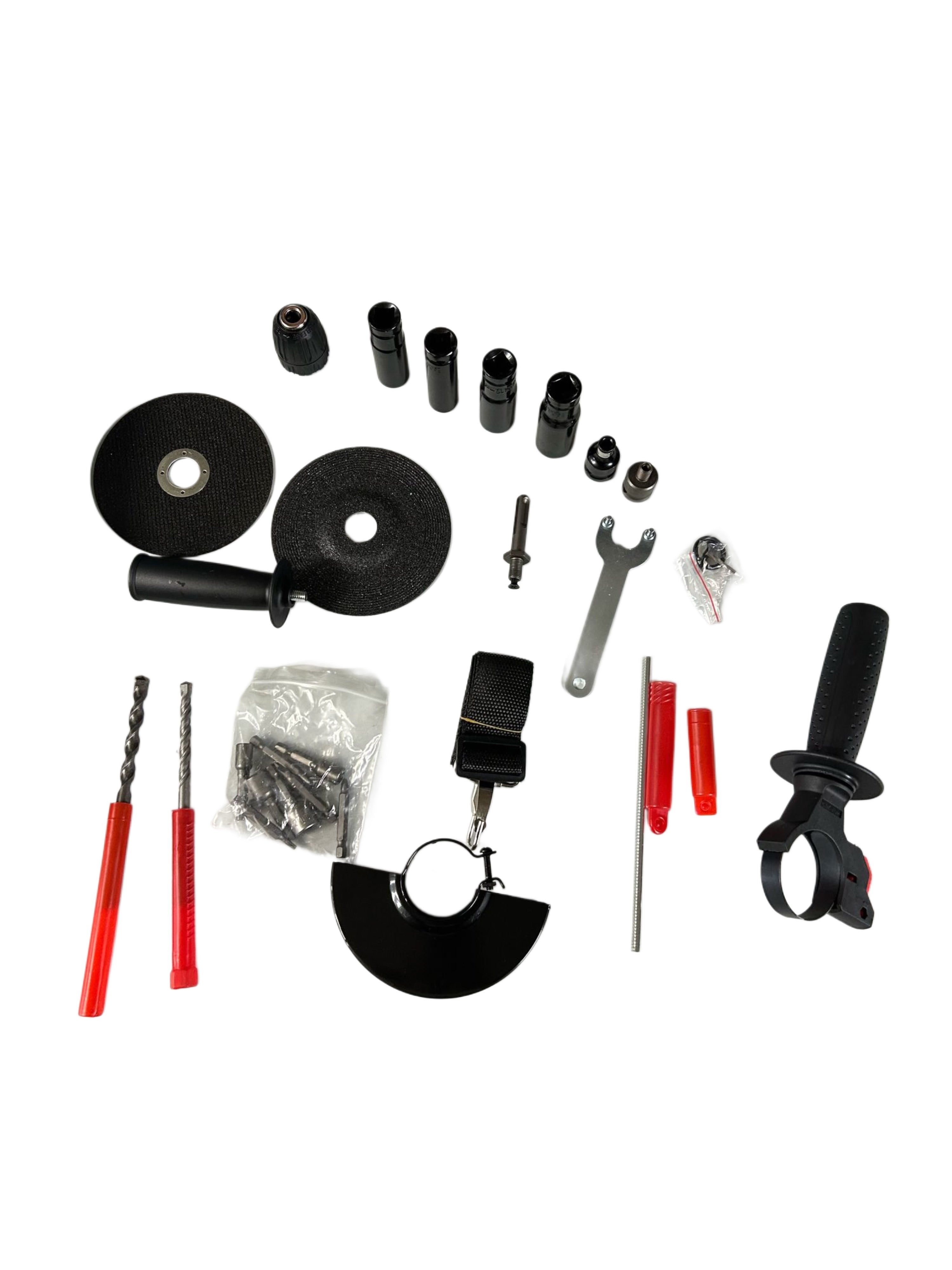 KIT 4 IN 1 ELETTROUTENSILI A BATTERIE TASSELLATORE TRE FUNZIONI, TRAPANO AVVITATORE CON PERCUSSIONE, AVVITATORE AD IMPULSI, FLEX DOPPIA BATTERIA 88v 8000mAh