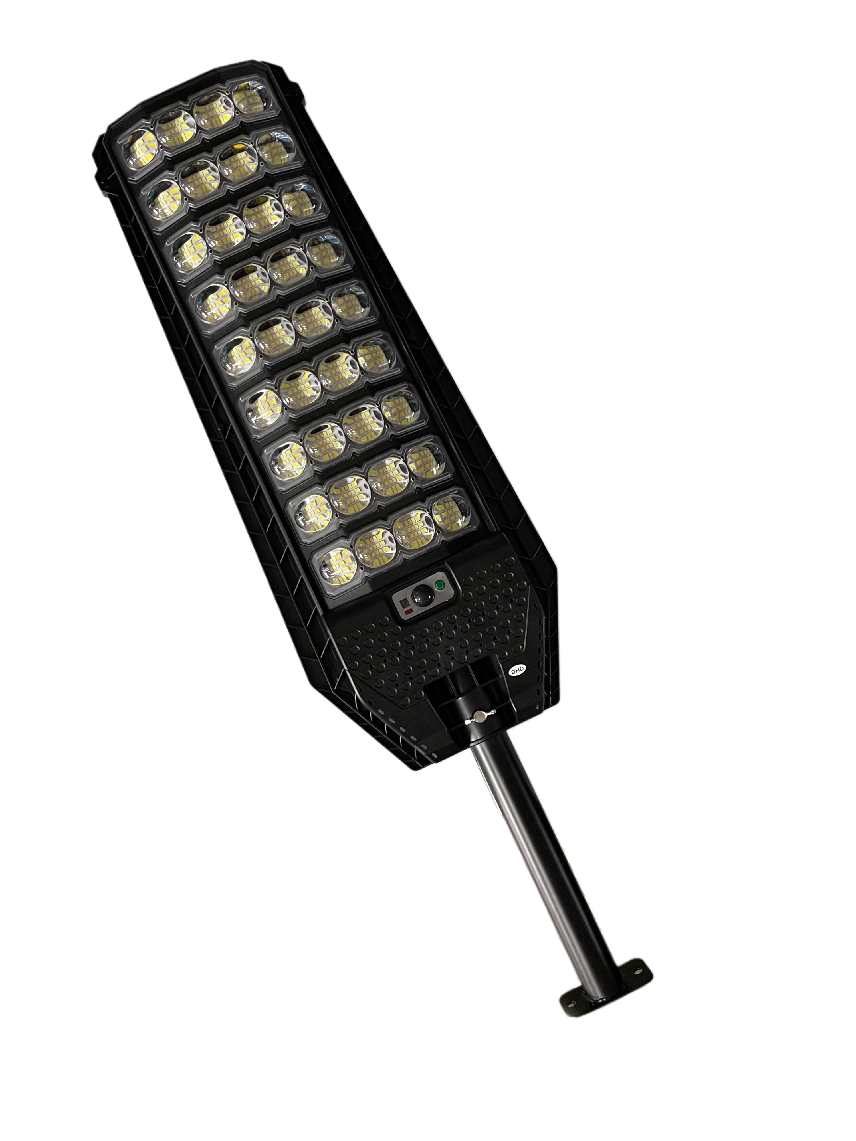 LAMPIONE SOLARE CON PANNELLO FOTOVOLTAICO 600w POTENZA , STAFFA E TELECOMANDO INCLUSI