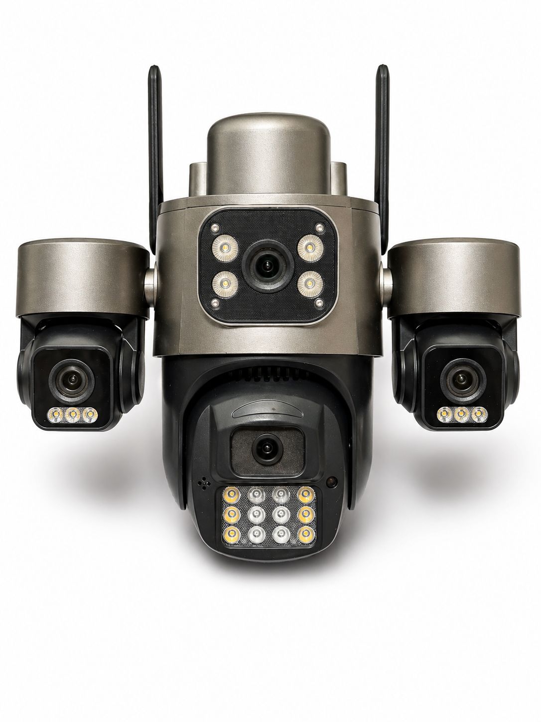 Telecamera Solare 4 Visioni 4G Scheda SIM con Doppio Pannello Solare – Controllo da App, Visione Notturna LED, Rotazione Smart 360°