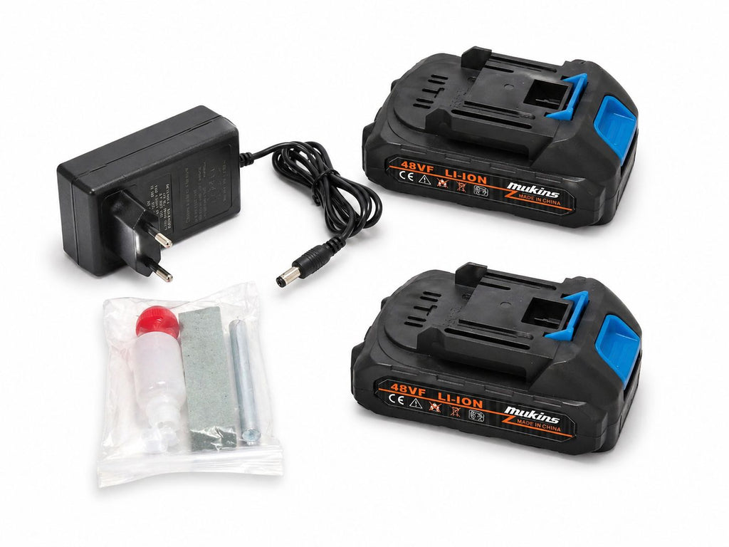 Forbici da Potatura Elettriche Professionali 48VF – Doppia Apertura, Display Conta Tagli, 2 Batterie + Kit Completo