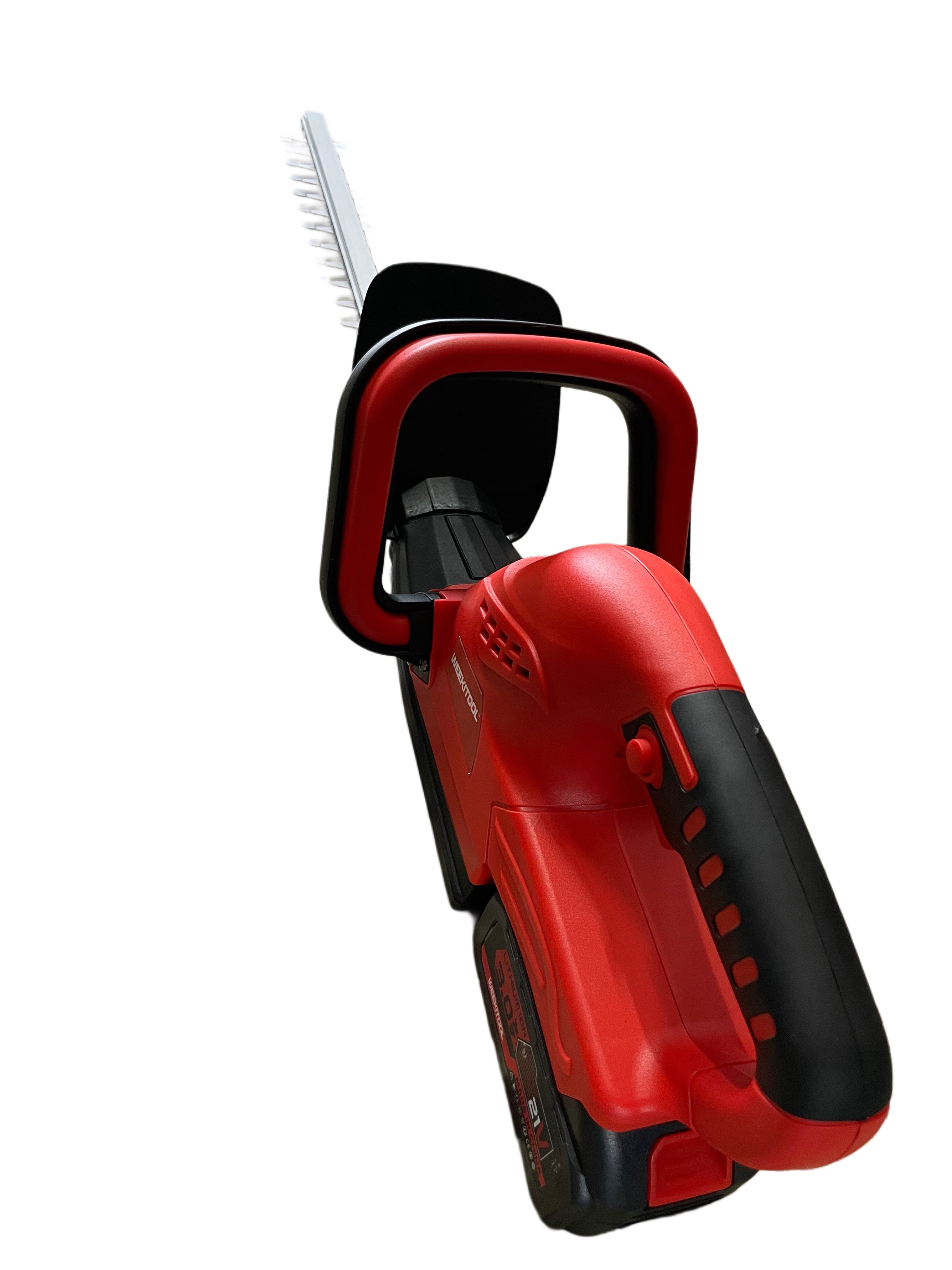 TAGLIASIEPI ELETTRICO DOPPIA BATTERIA 21v 3Ah DOPPIO PULSANTE PROTEZIONE LAMA 52cm CAPACITÀ TAGLIO 14mm