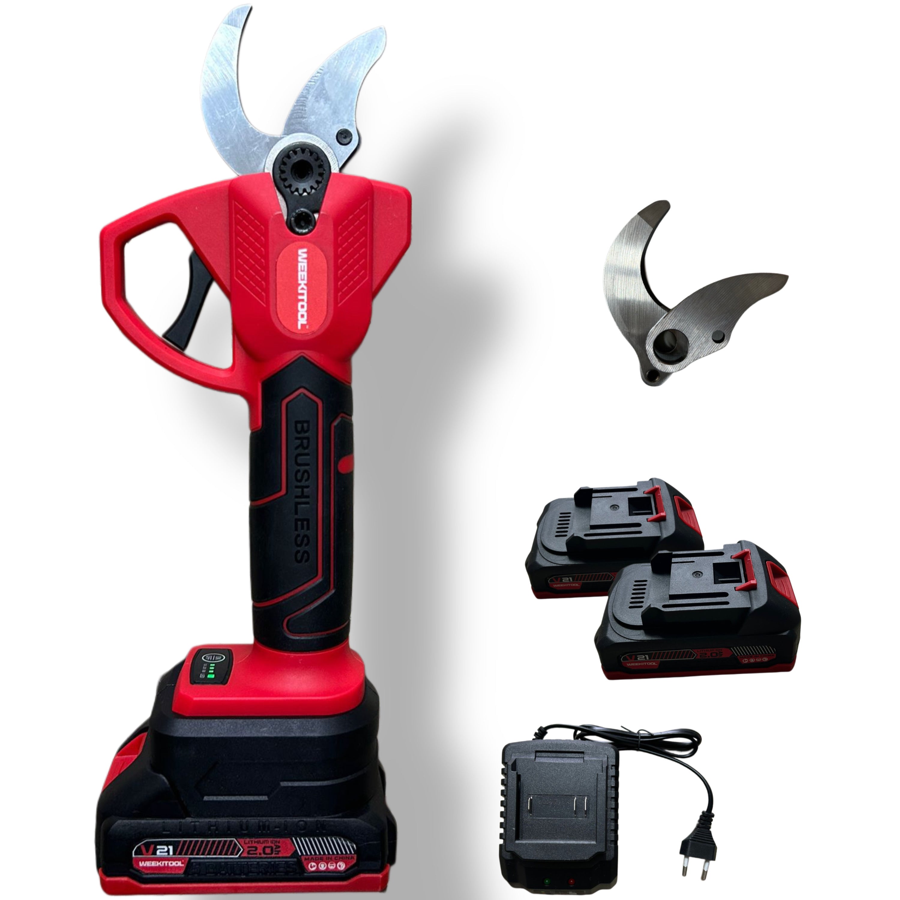 FORBICE CESOIA DA POTATURA 3 APERTURE, DOPPIA BATTERIA 21v 3.0Ah , TAGLIO PROGRESSIVO, LAME IN OMAGGIO