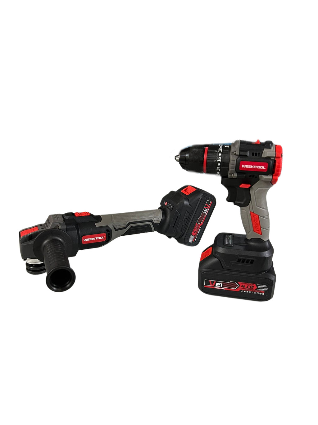 SET PROFESSIONALE: TRAPANO AVVITATORE CON PERCUSSIONE + FLEX SMERIGLIATRICE ANGOLARE DOPPIA BATTERIA