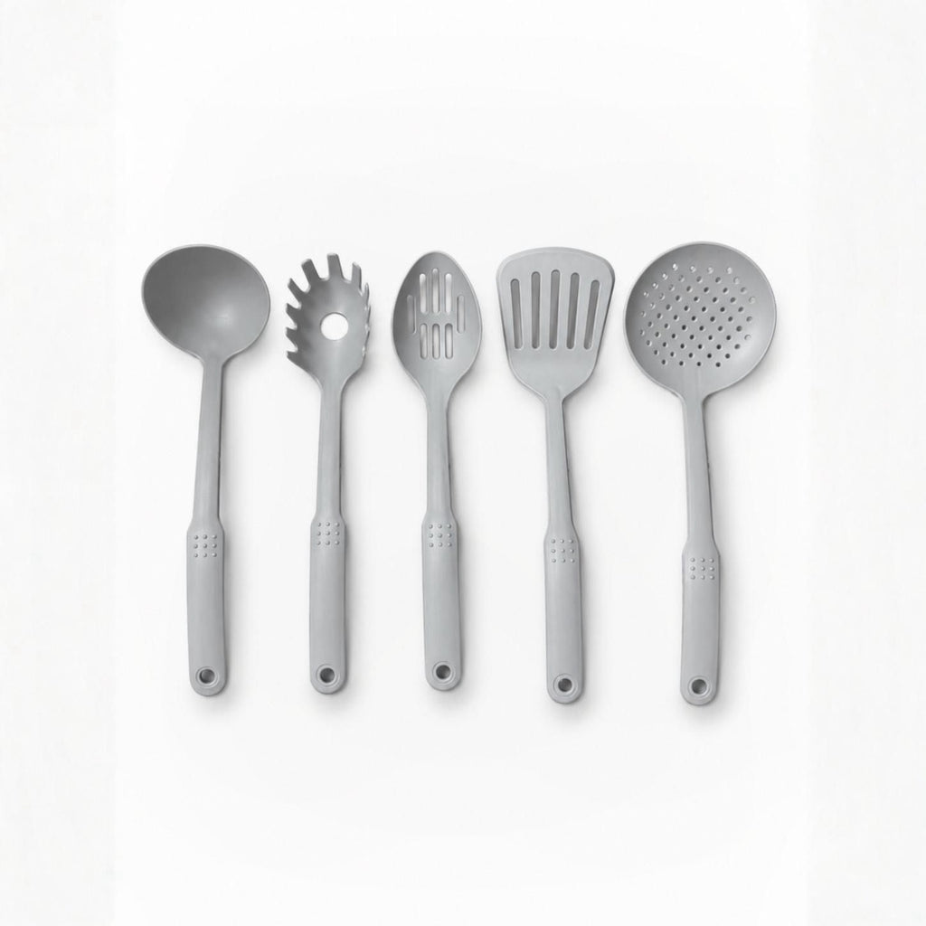 Set Padelle Grystone 11 Pezzi per Induzione con Coperchi e Utensili | Antiaderenti Effetto Pietra 20/24/28 cm