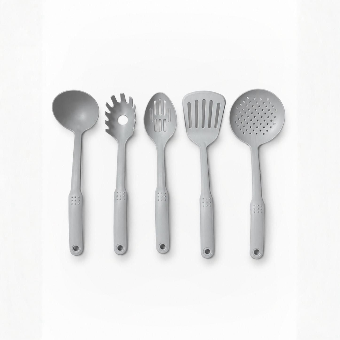 Set Padelle Grystone 11 Pezzi per Induzione con Coperchi e Utensili | Antiaderenti Effetto Pietra 20/24/28 cm