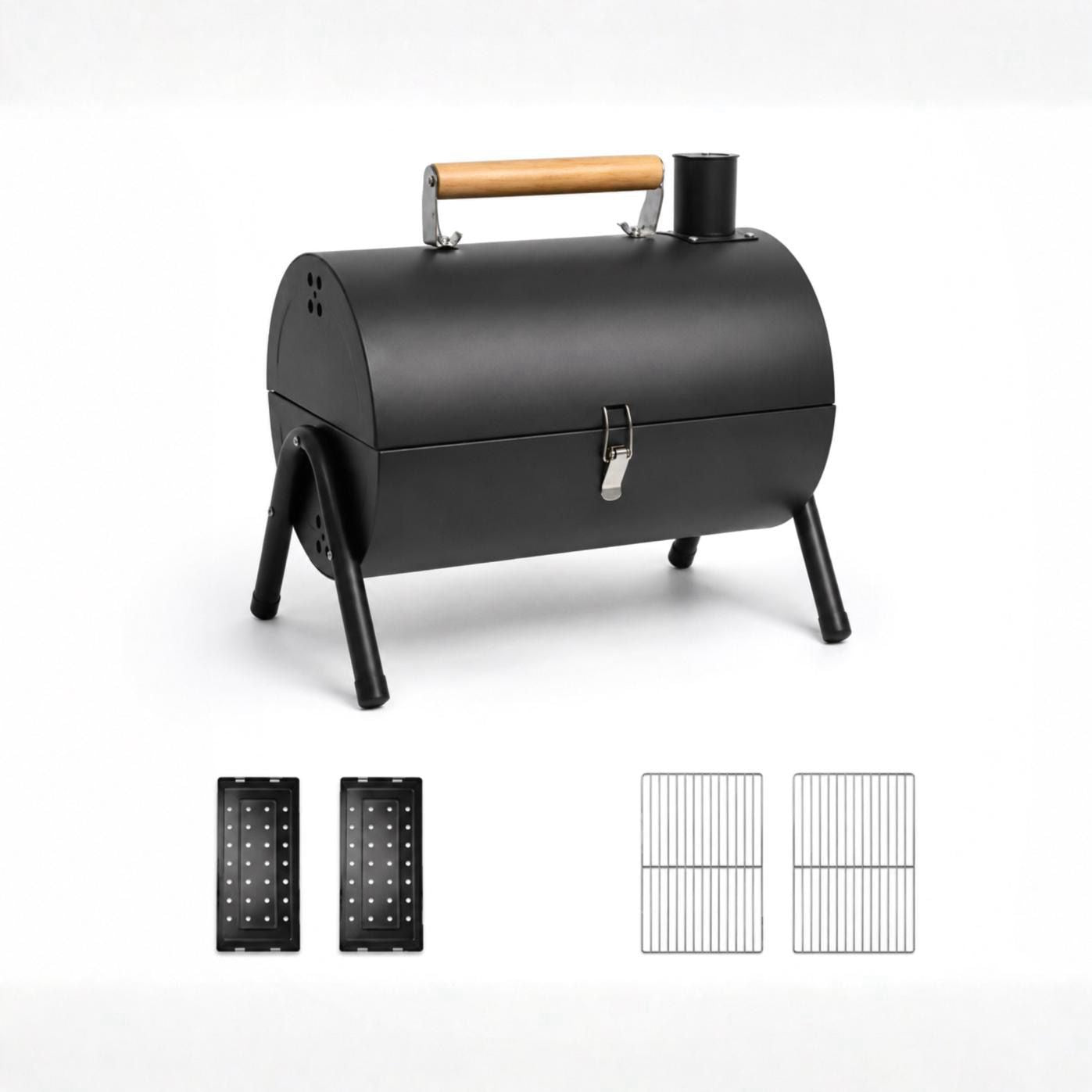 Fornace a forma di barbecue a doppia griglia