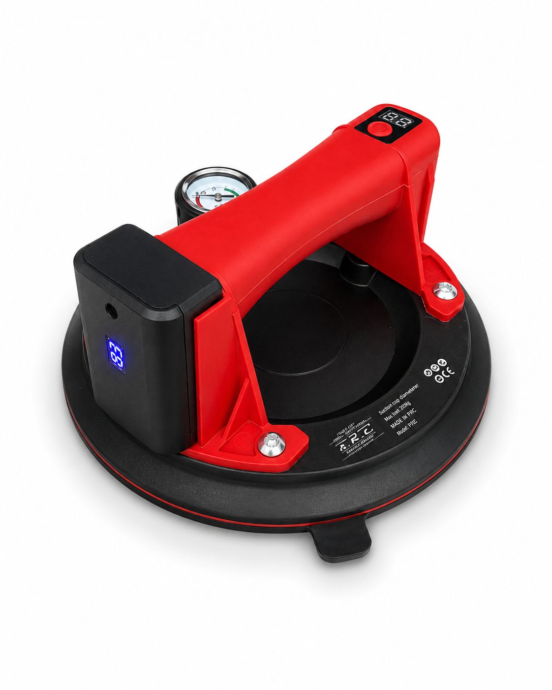 Ventosa Elettrica Professionale per Piastrelle e Vetro con Display Digitale e Aspirazione Automatica 200KG