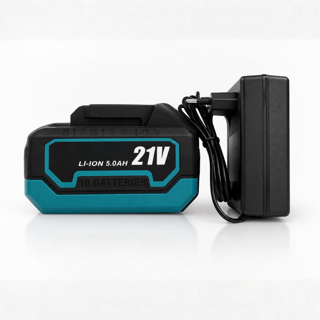 Ventilatore Portatile a Batteria 21V e Corrente | 3 Velocità | Inclinabile | Ricaricabile | Potente e Silenzioso per Casa, Lavoro e Outdoor