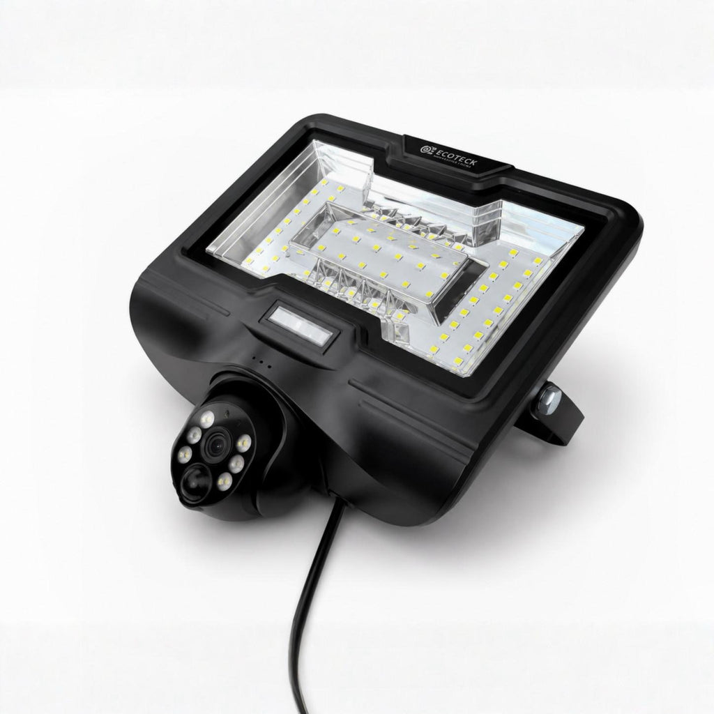 Faro Solare LED con Telecamera 4G Integrata e Controllo da App – Visione Notturna – Rilevamento Movimento – Audio Bidirezionale