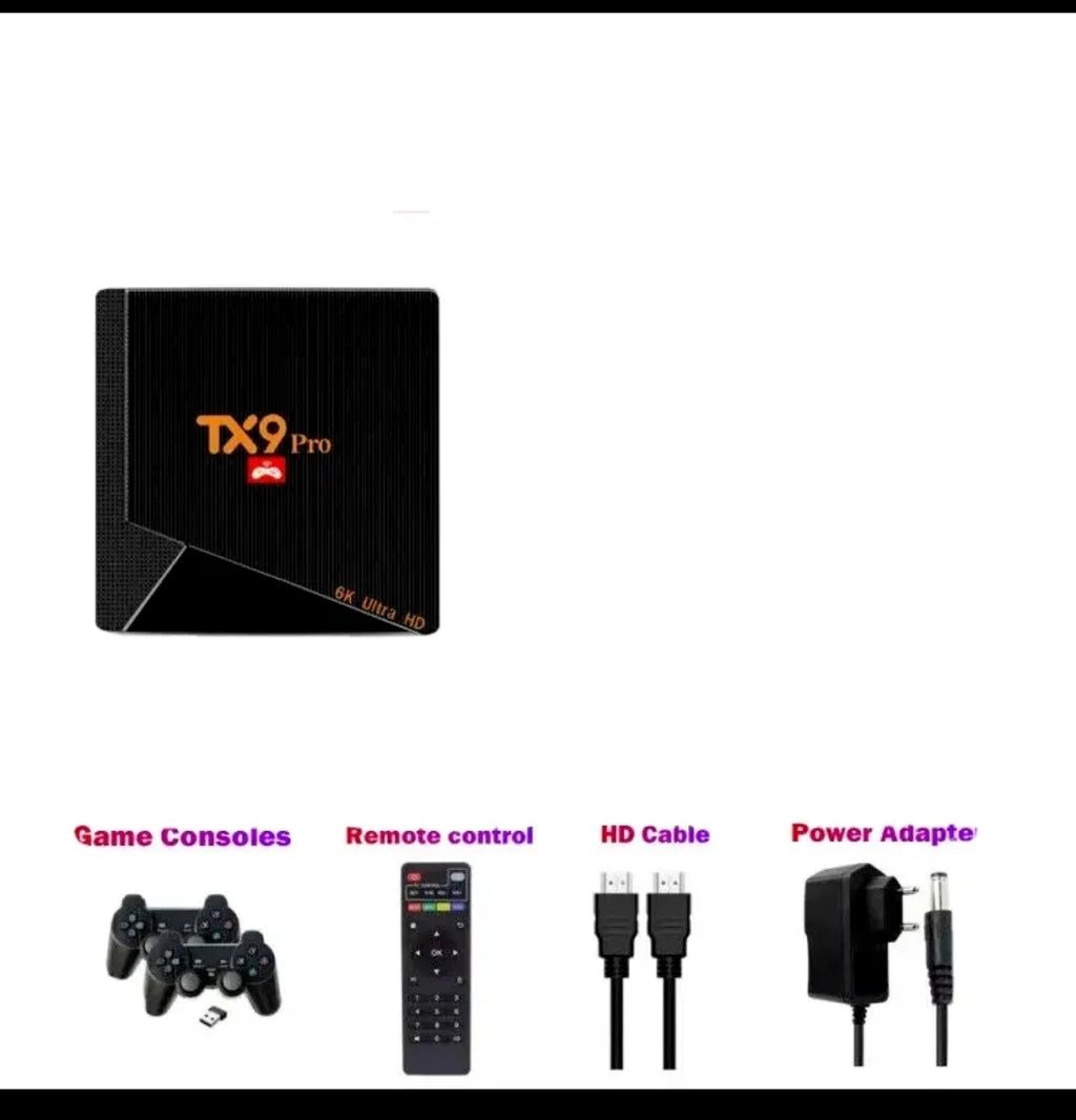 SMART TV BOX 8K HD WIFI GAME BOX 8GB RAM 128 GB ROM CONSOLE TV ANDROID 12 HDMI