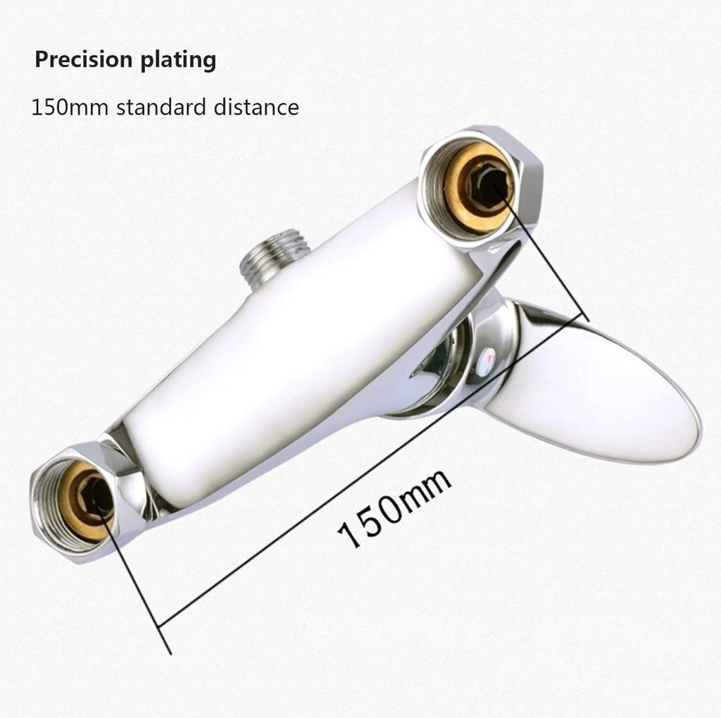 Set Rubinetto Doccia, Miscelatore Monocomando Caldo E Freddo Doppia Temperatura