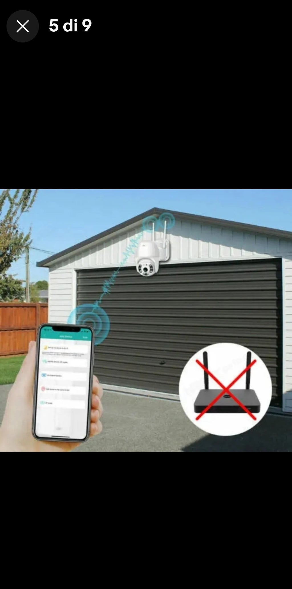 TELECAMERA intelligente ESTERNA 2022 WIRELESS APP ICSEE PTZ VIDEOSORVEGLIANZA WIFI FULL HD