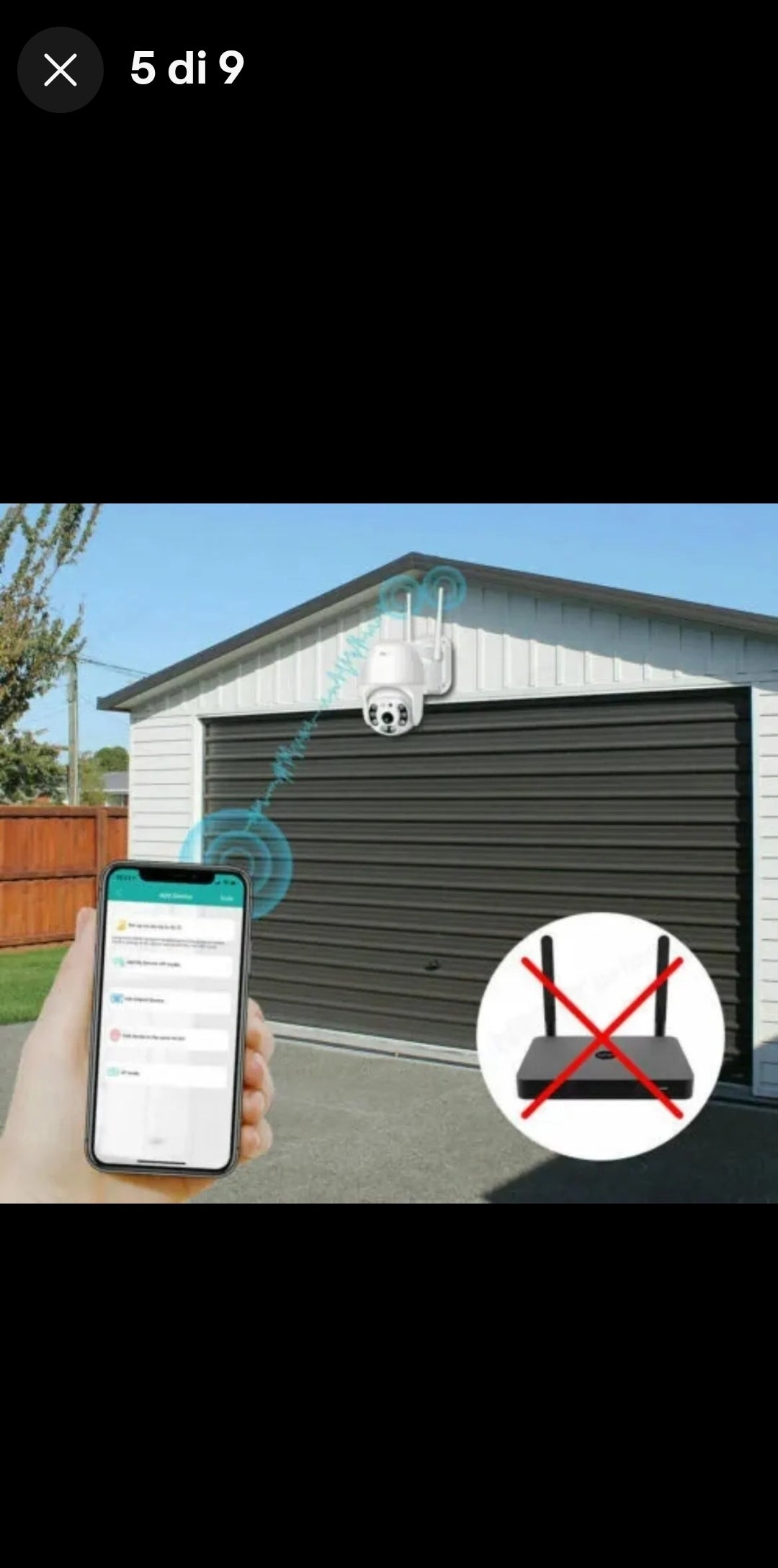 TELECAMERA intelligente ESTERNA 2022 WIRELESS APP ICSEE PTZ VIDEOSORVEGLIANZA WIFI FULL HD