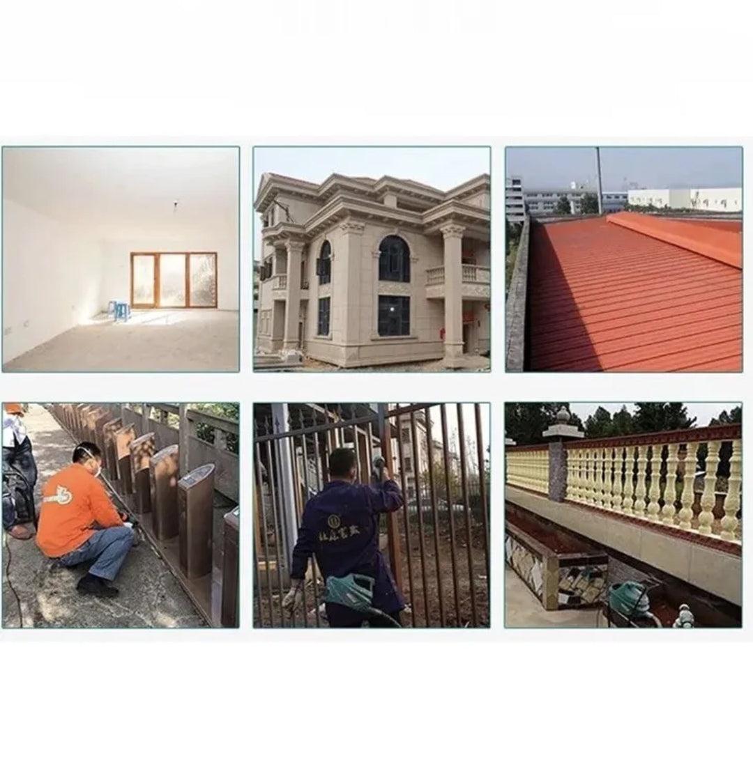 PISTOLA A SPRUZZO PER VERNICE A BATTERIA 68v 1000ML PAINT ZOOM AEROGRAFO PITTURA 750w