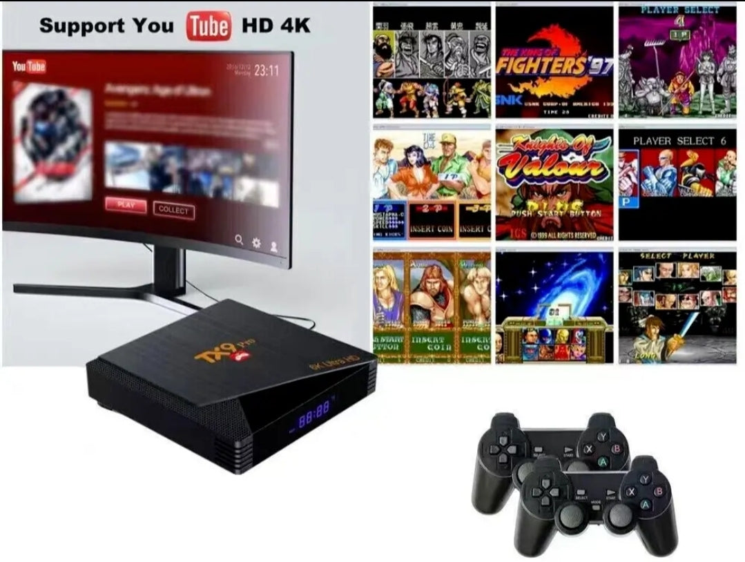 SMART TV BOX 8K HD WIFI GAME BOX 8GB RAM 128 GB ROM CONSOLE TV ANDROID 12 HDMI