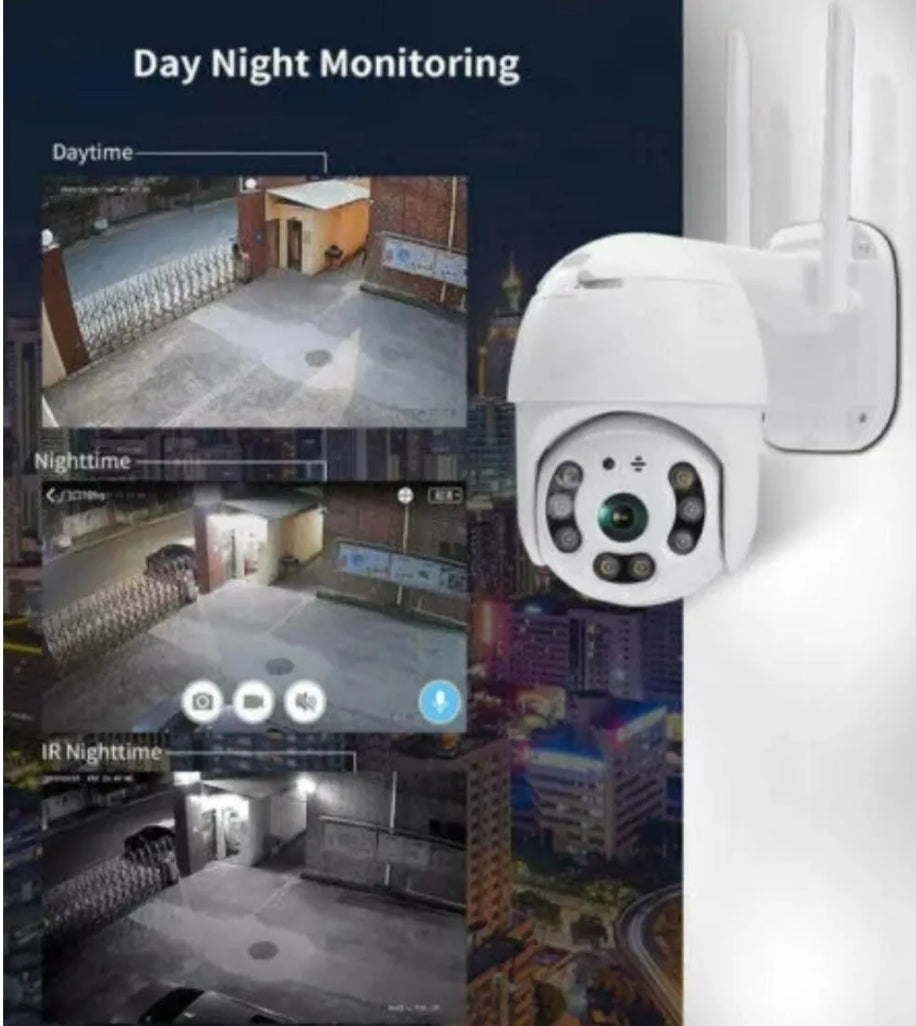 TELECAMERA intelligente ESTERNA 2022 WIRELESS APP ICSEE PTZ VIDEOSORVEGLIANZA WIFI FULL HD