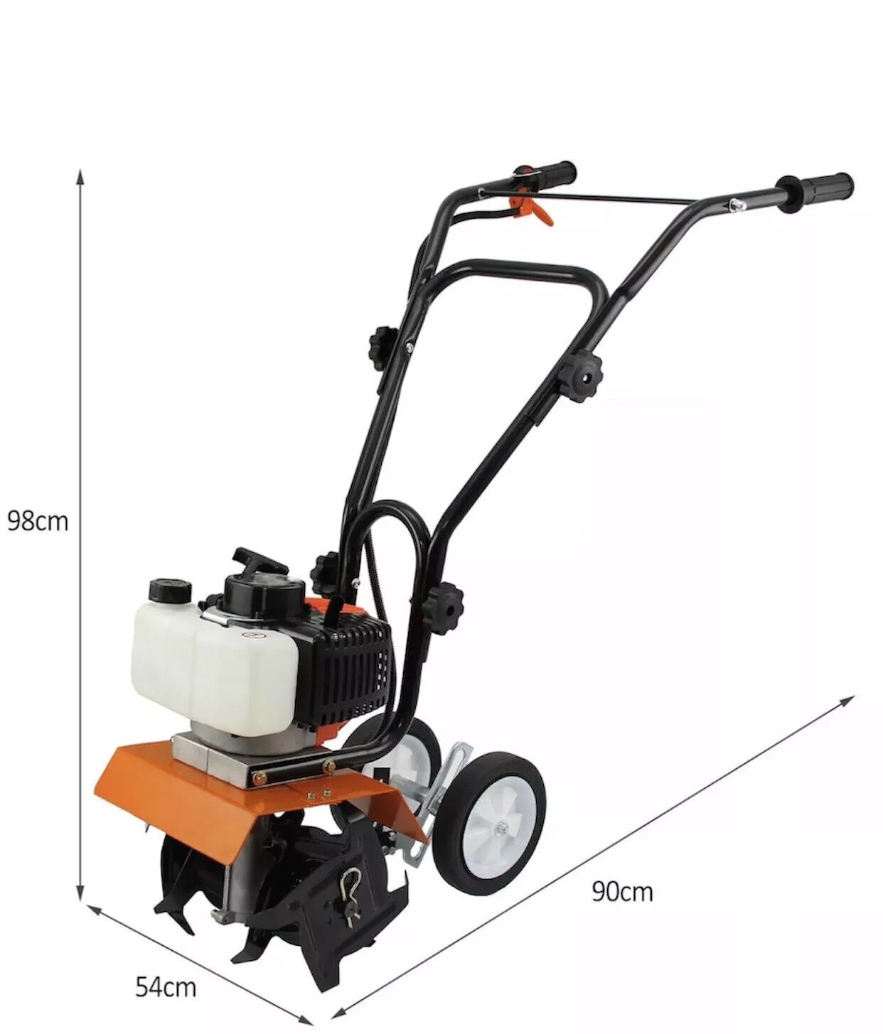 MOTOZAPPA MOTOCOLTIVATORE ZAPPATRICE MOTORE A SCOPPIO 2 TEMPI 63CC